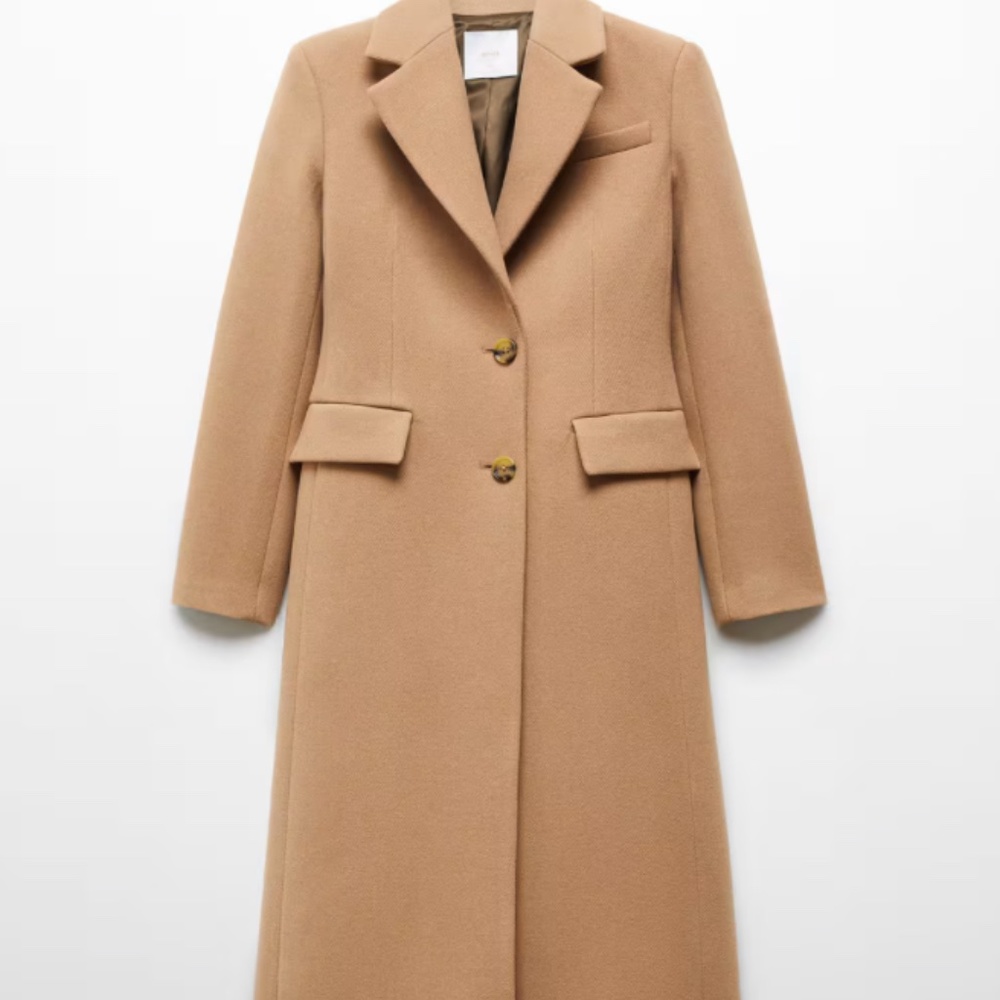 Camel Colored Wool Overcoat